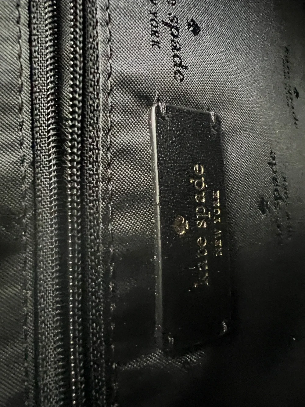 kate spade Black Puffer Laptop Black shiny Tote